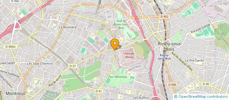 localisation de l'entreprise MONSIEUR YANNICK CHENAL à BAGNOLET