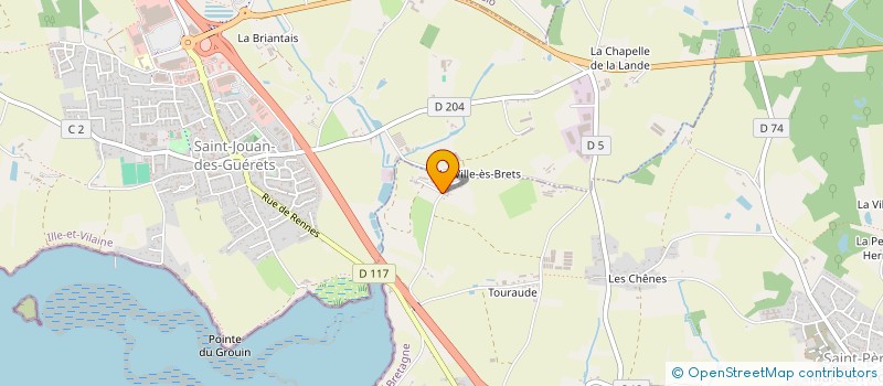 localisation de l'entreprise MONSIEUR YANNICK CHESNOT  SAINT-PERE-MARC-EN-POULET