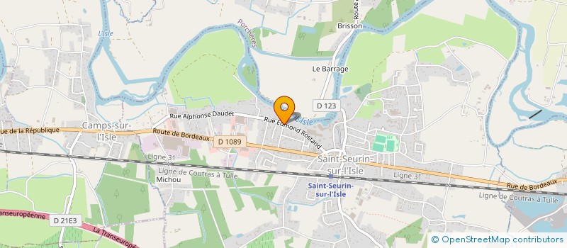 localisation de l'entreprise MONSIEUR YANNICK CHEYREAUD  SAINT-SEURIN-SUR-L'ISLE