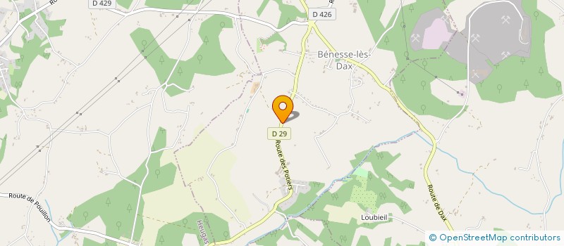 localisation de l'entreprise MONSIEUR YANNICK CHICOYE  BENESSE-LES-DAX