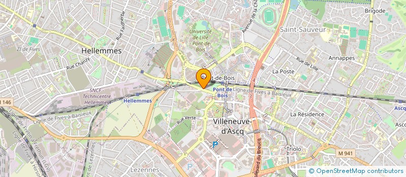 localisation de l'entreprise MONSIEUR YANNICK CHOQUENET  VILLENEUVE-D'ASCQ