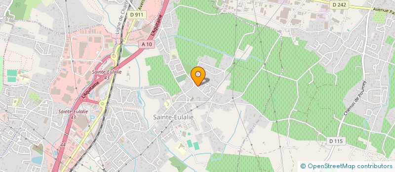 localisation de l'entreprise MONSIEUR YANNICK CLAVERIE  SAINTE-EULALIE