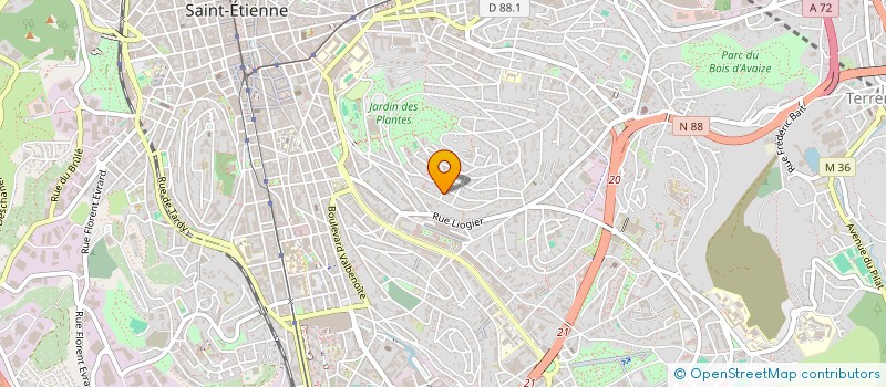 localisation de l'entreprise MONSIEUR YANNICK CLEMENCON  SAINT-ETIENNE