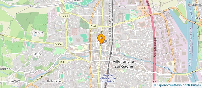 localisation de l'entreprise MONSIEUR YANNICK COGLITORE  VILLEFRANCHE-SUR-SAONE