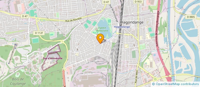 localisation de l'entreprise MONSIEUR YANNICK COLIN  HAGONDANGE