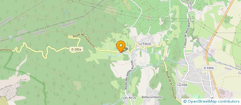 localisation de l'entreprise MONSIEUR YANNICK COMBAZ  CHAPAREILLAN