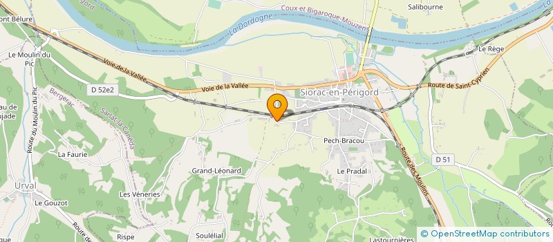 localisation de l'entreprise MONSIEUR YANNICK COMBROUZE  SIORAC-EN-PERIGORD