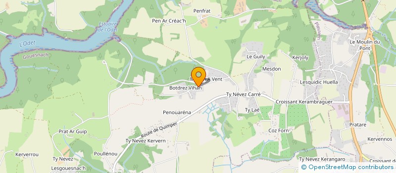 localisation de l'entreprise MONSIEUR YANNICK CORNIC  GOUESNACH