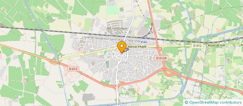 localisation de l'entreprise MONSIEUR YANNICK CORRECHER  VIAS