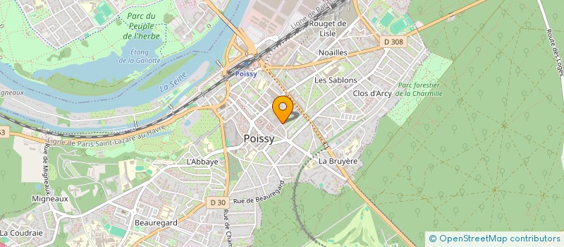 localisation de l'entreprise MONSIEUR YANNICK COTE  POISSY