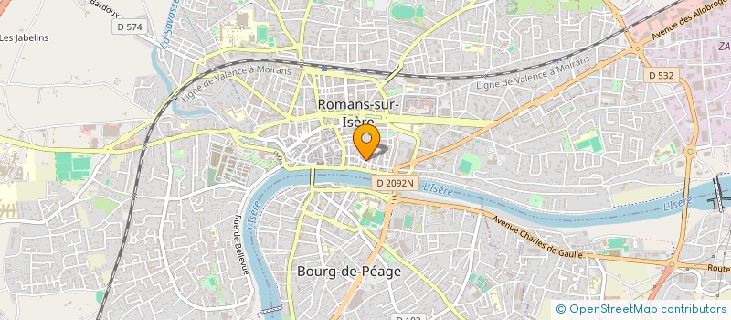 localisation de l'entreprise MONSIEUR YANNICK COURAULT  ROMANS-SUR-ISERE