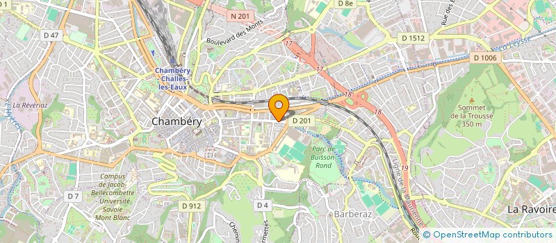 localisation de l'entreprise MONSIEUR YANNICK COURBON  CHAMBERY