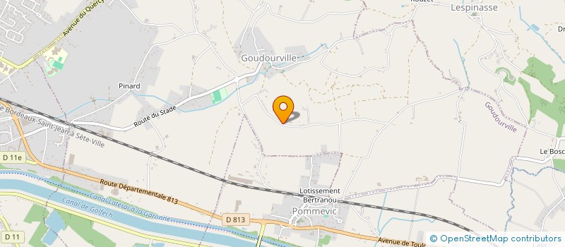 localisation de l'entreprise MONSIEUR YANNICK COUSTEAUX  GOUDOURVILLE