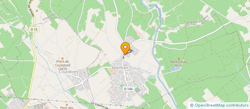 localisation de l'entreprise MONSIEUR YANNICK CROS  ABEILHAN