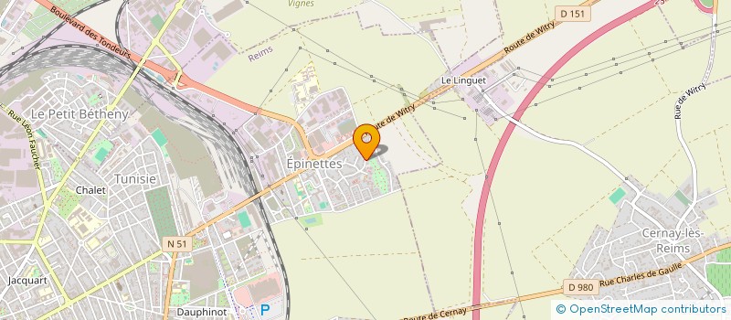 localisation de l'entreprise MONSIEUR YANNICK CROUET  REIMS