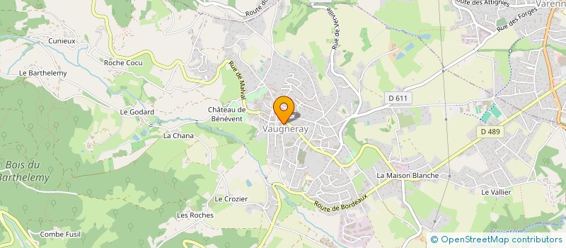 localisation de l'entreprise MONSIEUR YANNICK CROUVEZIER  VAUGNERAY