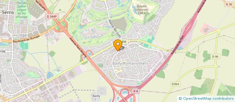 localisation de l'entreprise MONSIEUR YANNICK DALAYRAC  BAILLY-ROMAINVILLIERS