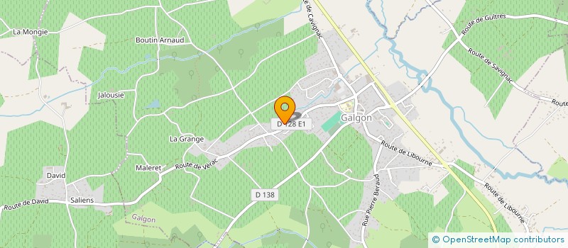 localisation de l'entreprise MONSIEUR YANNICK DALLE PALLE  GALGON