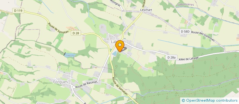 localisation de l'entreprise MONSIEUR YANNICK DANIEL  LAHAGE