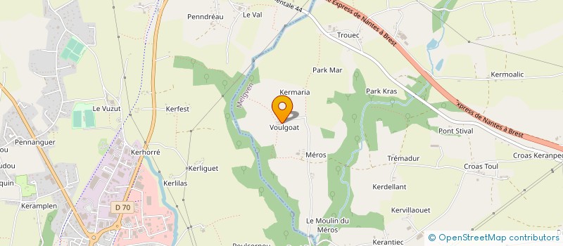 localisation de l'entreprise MONSIEUR YANNICK DAOUDAL à MELGVEN