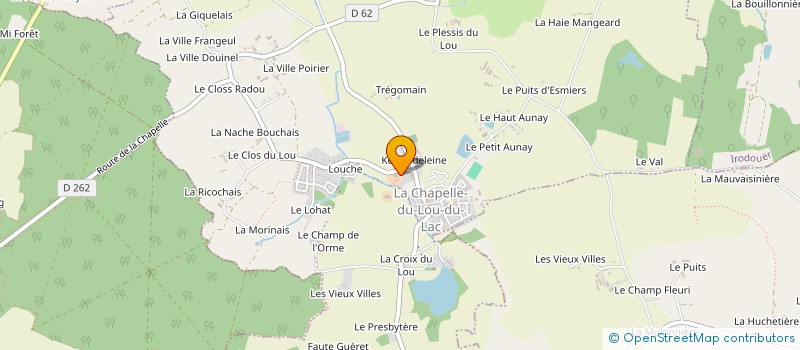 localisation de l'entreprise MONSIEUR YANNICK DAUGAN à LA CHAPELLE DU LOU DU LAC