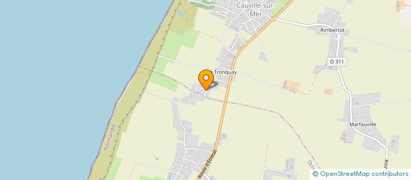 localisation de l'entreprise MONSIEUR YANNICK DAUSSY  CAUVILLE-SUR-MER