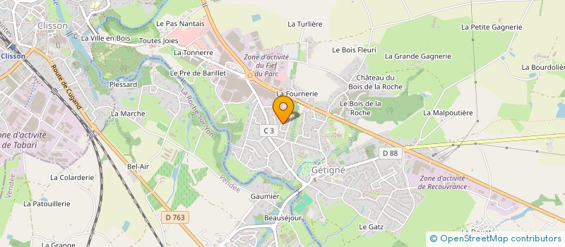 localisation de l'entreprise MONSIEUR YANNICK DAVASE à GETIGNE