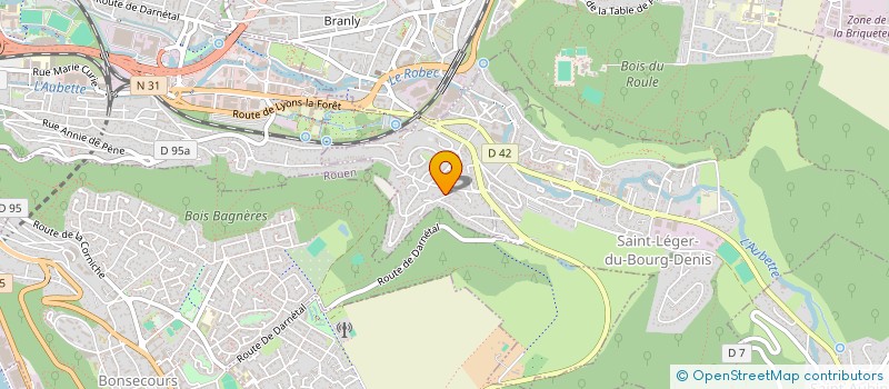 localisation de l'entreprise MONSIEUR YANNICK DE CASTRO  SAINT-LEGER-DU-BOURG-DENIS