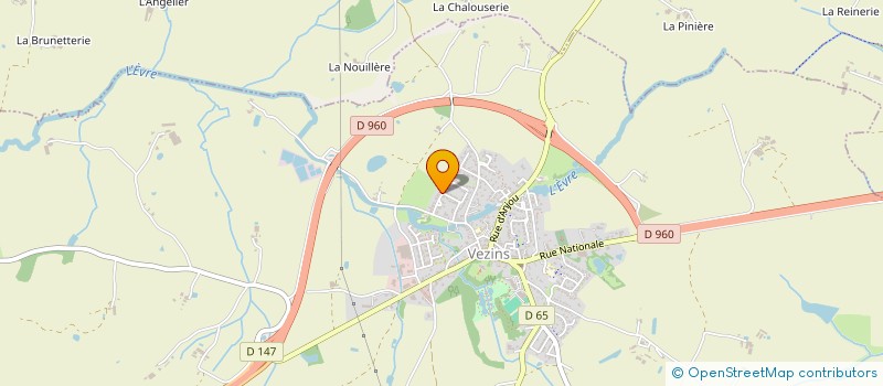 localisation de l'entreprise MONSIEUR YANNICK DEFOIS  VEZINS