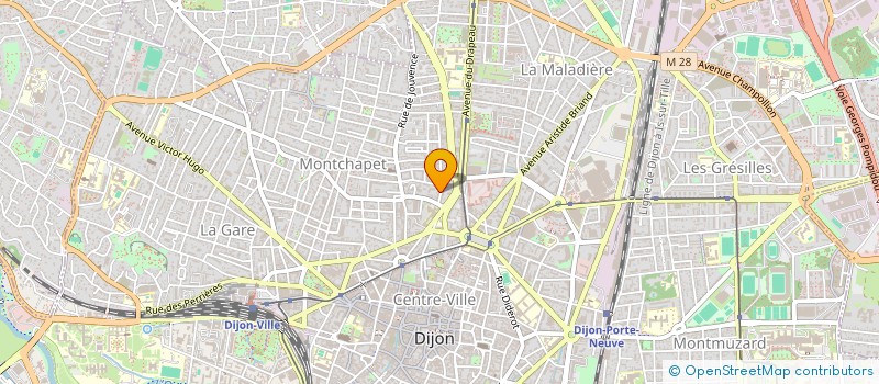 localisation de l'entreprise MONSIEUR YANNICK DEFRENNE à DIJON