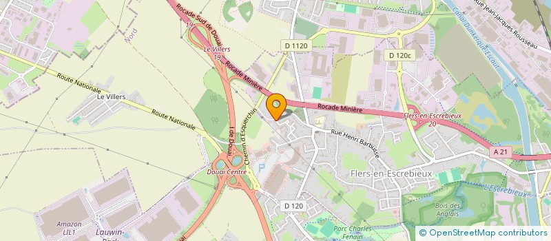 localisation de l'entreprise MONSIEUR YANNICK DEGHAYE  FLERS-EN-ESCREBIEUX