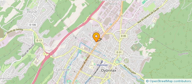 localisation de l'entreprise MONSIEUR YANNICK DEGOTEX à OYONNAX