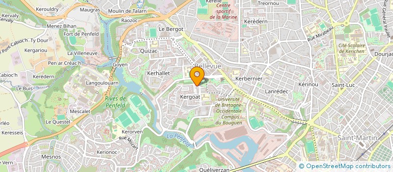 localisation de l'entreprise MONSIEUR YANNICK DELAGNEAU à BREST