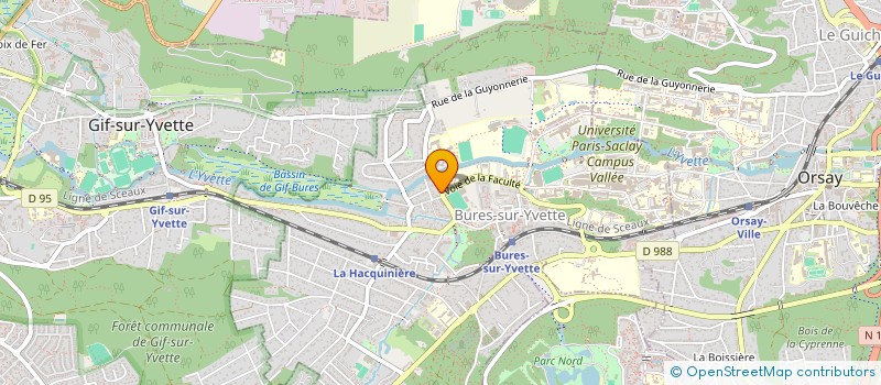 localisation de l'entreprise MONSIEUR YANNICK DELBAUX  BURES-SUR-YVETTE
