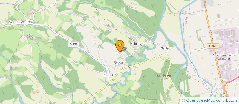 localisation de l'entreprise MONSIEUR YANNICK DELPECH à BEZAC