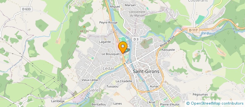localisation de l'entreprise MONSIEUR YANNICK DELQUE à SAINT-GIRONS