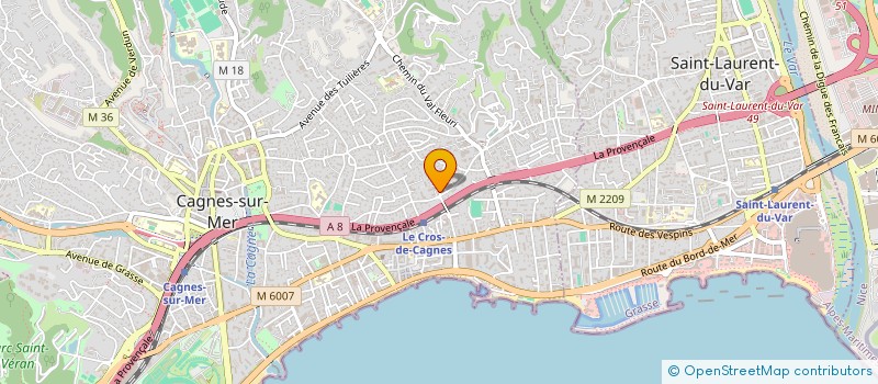 localisation de l'entreprise MONSIEUR YANNICK DELTEIL à CAGNES-SUR-MER