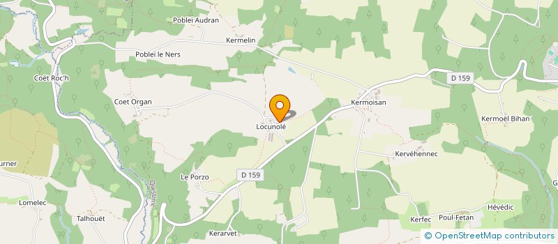 localisation de l'entreprise MONSIEUR YANNICK DELVILLE  QUISTINIC