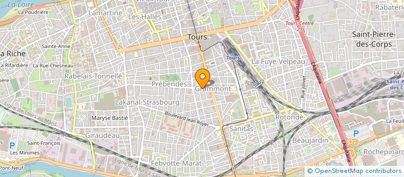 localisation de l'entreprise MONSIEUR YANNICK DERRIEN  TOURS