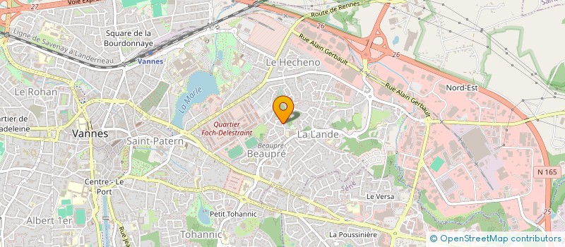 localisation de l'entreprise MONSIEUR YANNICK DERUAZ à VANNES