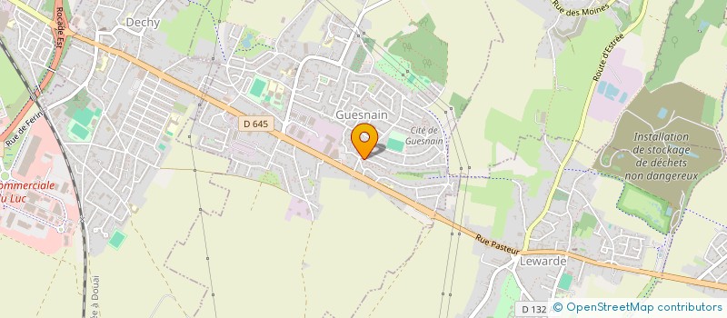 localisation de l'entreprise MONSIEUR YANNICK DERVEAUX  GUESNAIN