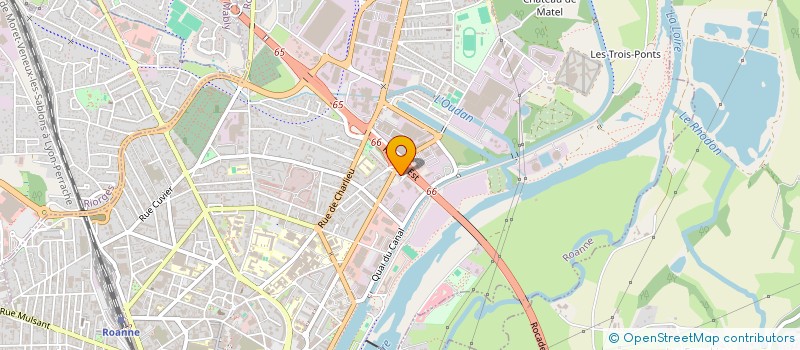 localisation de l'entreprise MONSIEUR YANNICK DESCOMBES  ROANNE