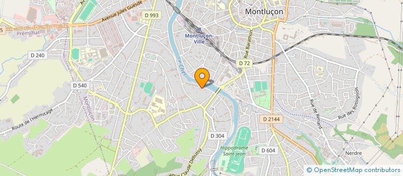 localisation de l'entreprise MONSIEUR YANNICK DESFOSSES à MONTLUCON