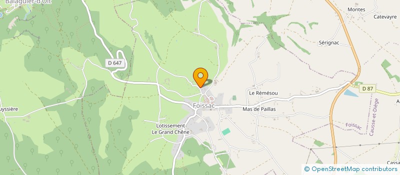 localisation de l'entreprise MONSIEUR YANNICK DESTRUEL à FOISSAC