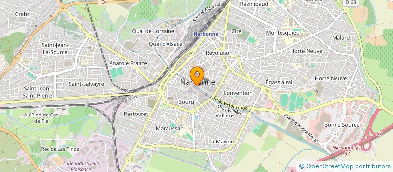 localisation de l'entreprise MONSIEUR YANNICK DEVEAUX  NARBONNE