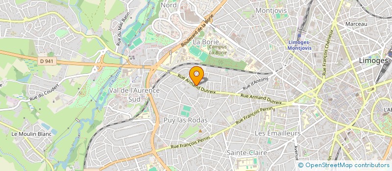 localisation de l'entreprise MONSIEUR YANNICK DEVILLIERS à LIMOGES