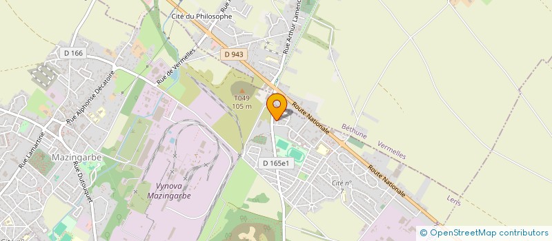 localisation de l'entreprise MONSIEUR YANNICK DHEDIN  MAZINGARBE