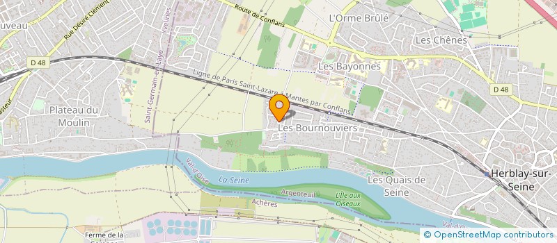 localisation de l'entreprise MONSIEUR YANNICK DHERBOMETZ  HERBLAY-SUR-SEINE