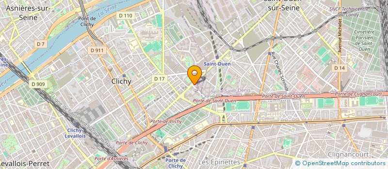 localisation de l'entreprise MONSIEUR YANNICK DJENNO à CLICHY