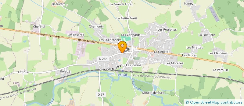localisation de l'entreprise MONSIEUR YANNICK DJORDJALIAN à POLLIAT